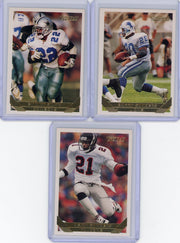 B Sanders E Smith D Sanders 1993 Topps Gold 3-card lot