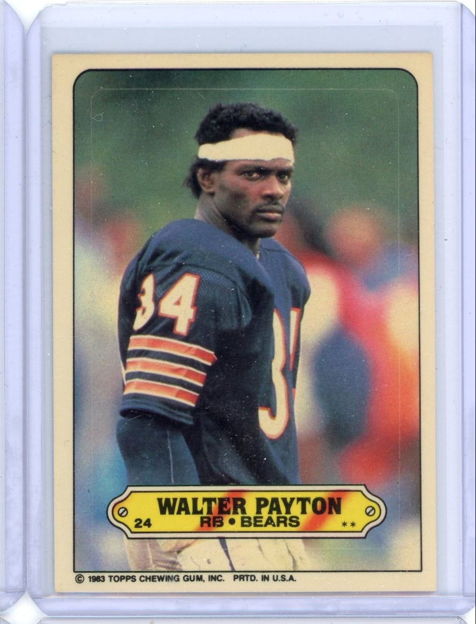 Walter Payton 1983 Topps Sticker
