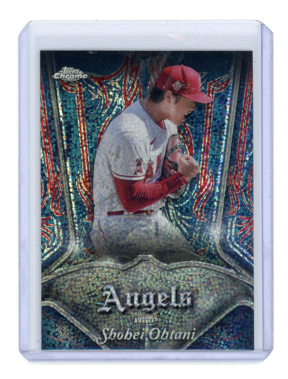 Shohei Ohtani 2022 Topps Chrome Pinstriped