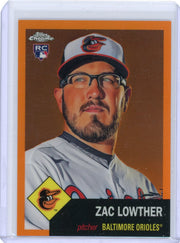 Zac Lowther 2022 Topps Chrome Platinum orange rookie card #'d 04/25