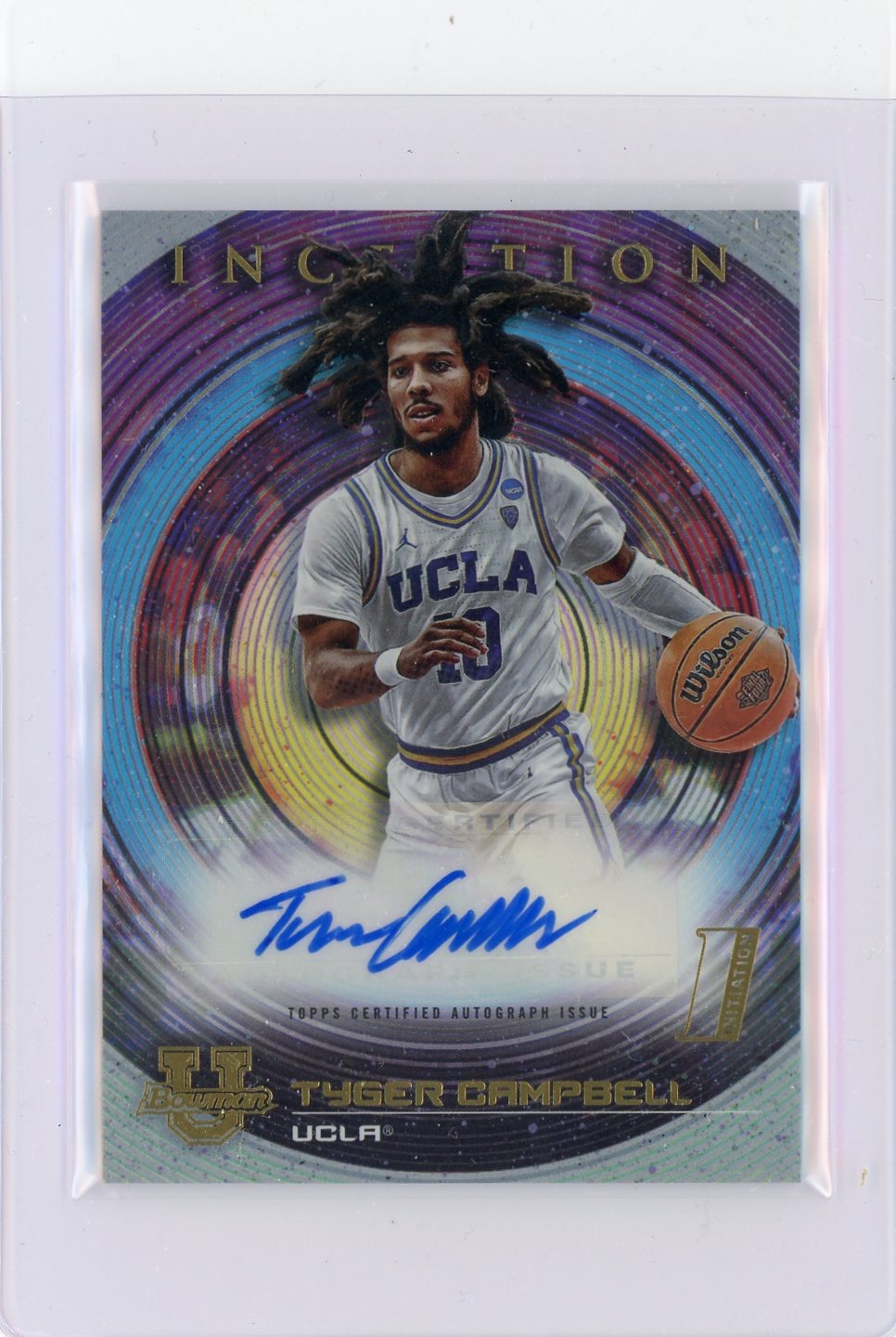 Tyger Campbell 2023 Topps Bowman University Initiation autograph