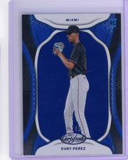 Eury Perez 2023 Panini Chronicles Certified blue rookie card #'d 35/99