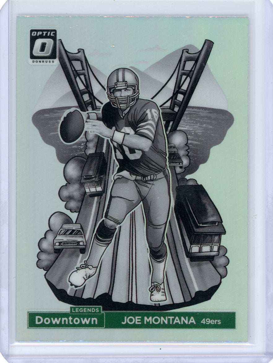 Joe Montana 2024 Panini Donruss Optic Downtown Legends SP