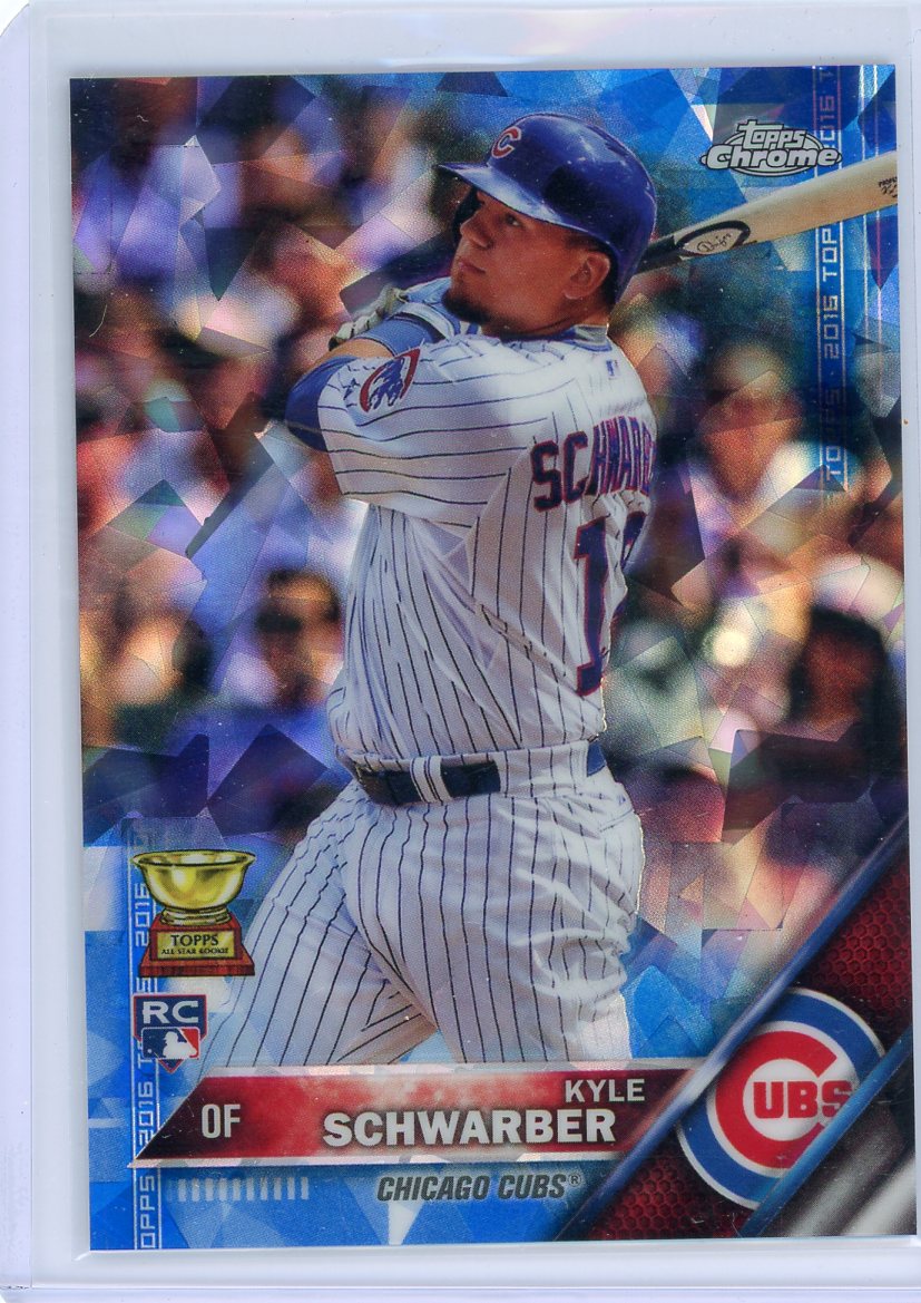 Kyle Schwarber 2019 Topps Chrome Prism Refractor Card