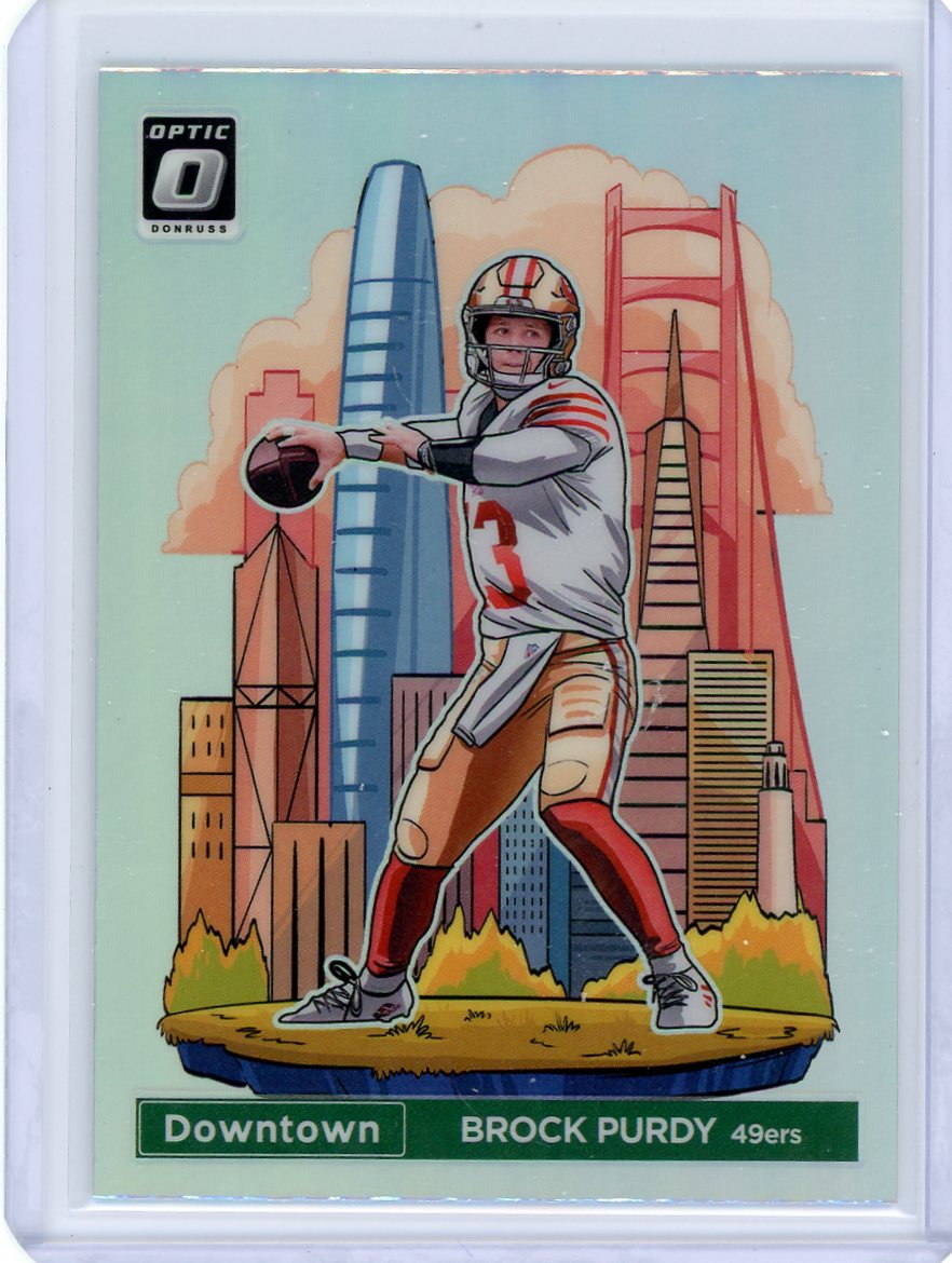 Brock Purdy 2024 Panini Donruss Optic Downtown SP