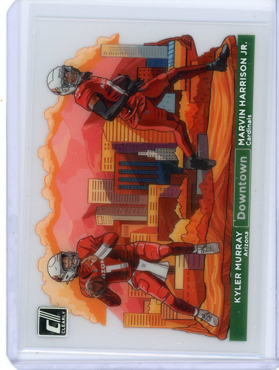 K. Murray/M. Harrison Jr. 2024 Panini Donruss Clearly Downtown SP