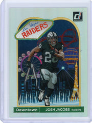 Josh Jacobs 2023 Panini Donruss Downtown SP