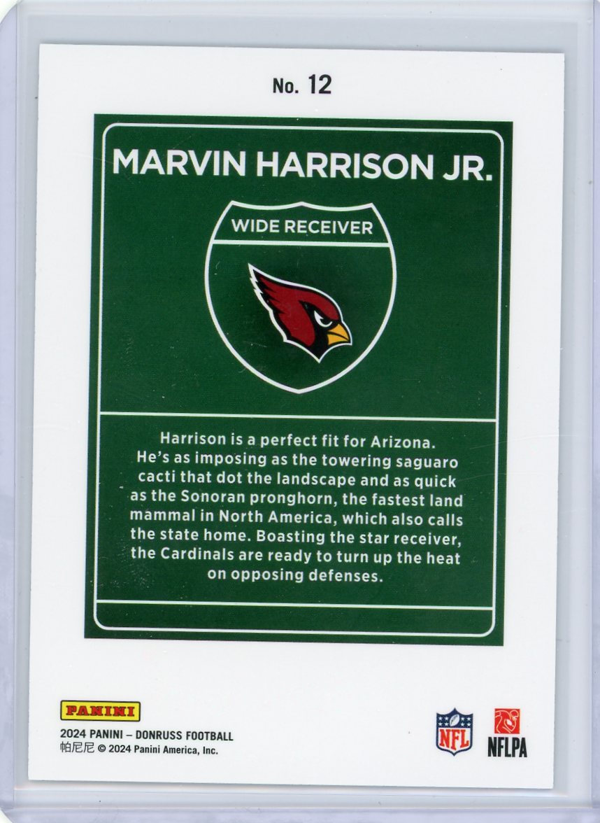 Marvin Harrison Jr. 2024 Panini Donruss Downtown SP