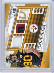 TJ Watt 2023 Absolute Tools of the Trade Triple Relic #'d 08/49
