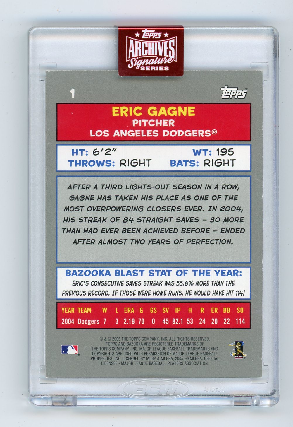 Eric Gange 2023 Topps Archives Signature Series #'d 3/7