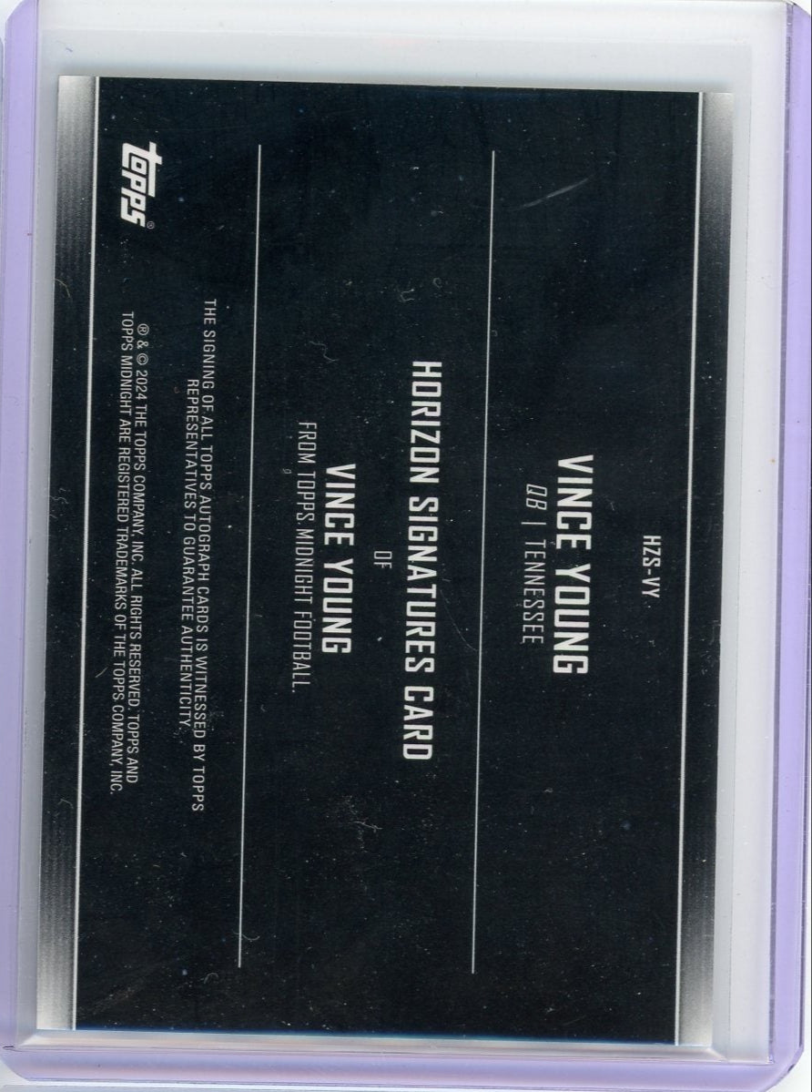 Vince Young 2024 Topps Midnight Horizon autograph #'d 34/35