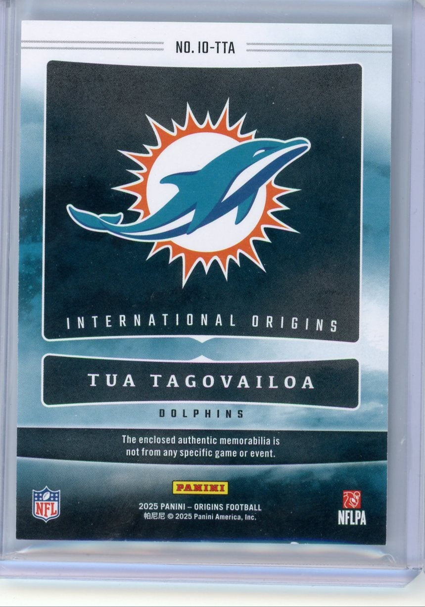 Tua Tagovaiola 2025 Panini Origins International - Samoa - jersey relic #'d 055/199