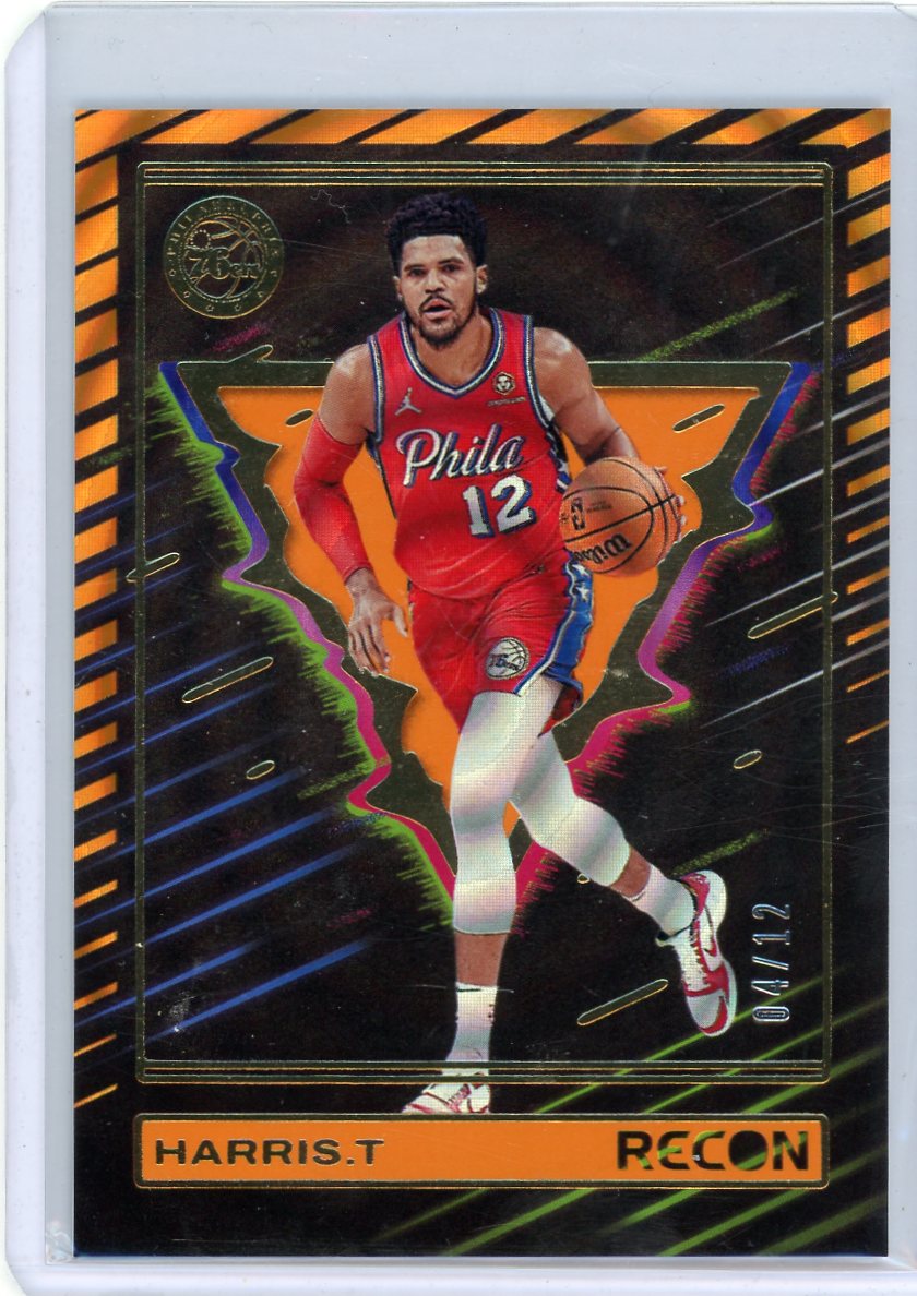 Tobias Harris 2023-24 Panini Recon holo orange #'d 04/12