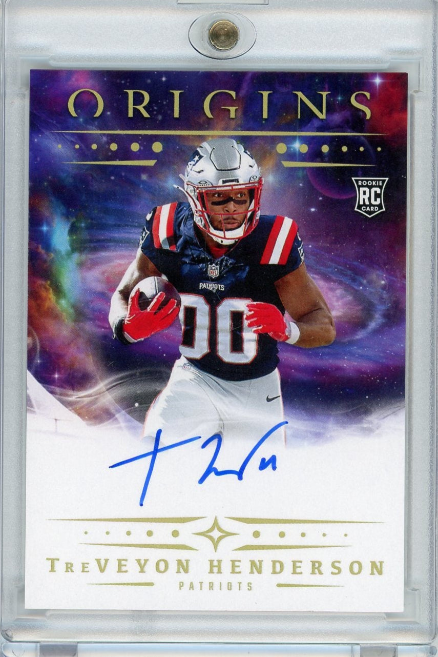 TreVeyon Henderson 2025 Origins Football Rookie Autograph RC