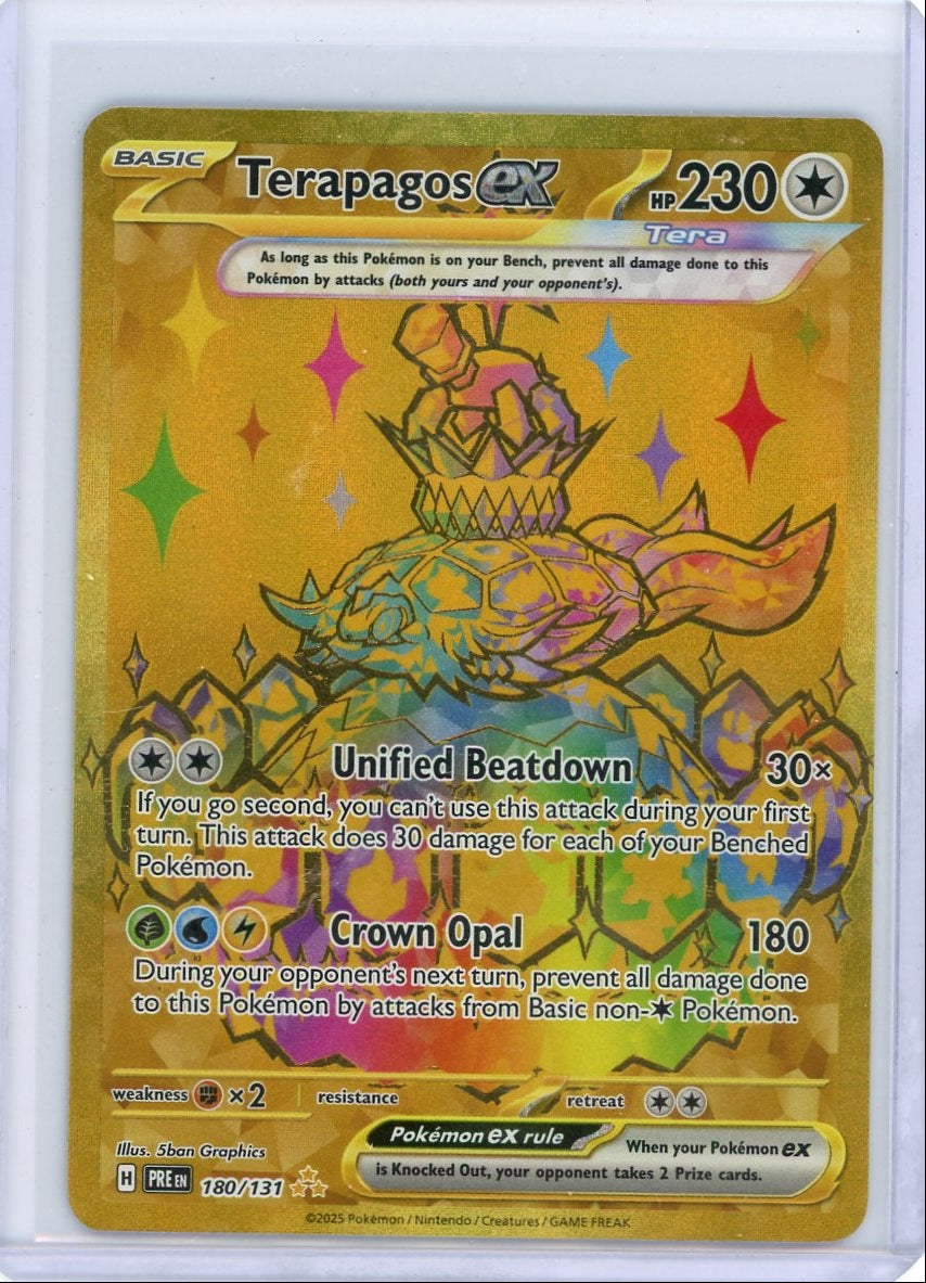Terapagos ex Pokémon Prismatic Evolutions Gold Hyper #180/131
