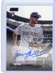 Sean Bouchard 2023 Topps Stadium black autograph rookie card #'d 06/25