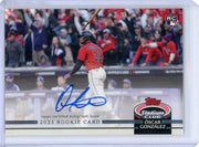 Oscar Gonzalez 2023 Topps Stadium Throwback autograph rookie card #'d 10/25