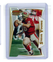 Steve Young 1996 Bowman's Best refractor Best Cuts die-cut