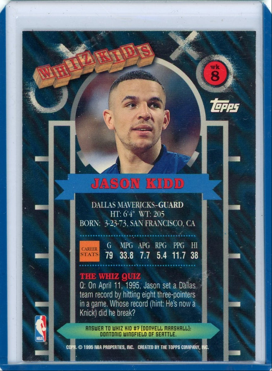 Jason Kidd 1995-96 Topps Whiz Kids