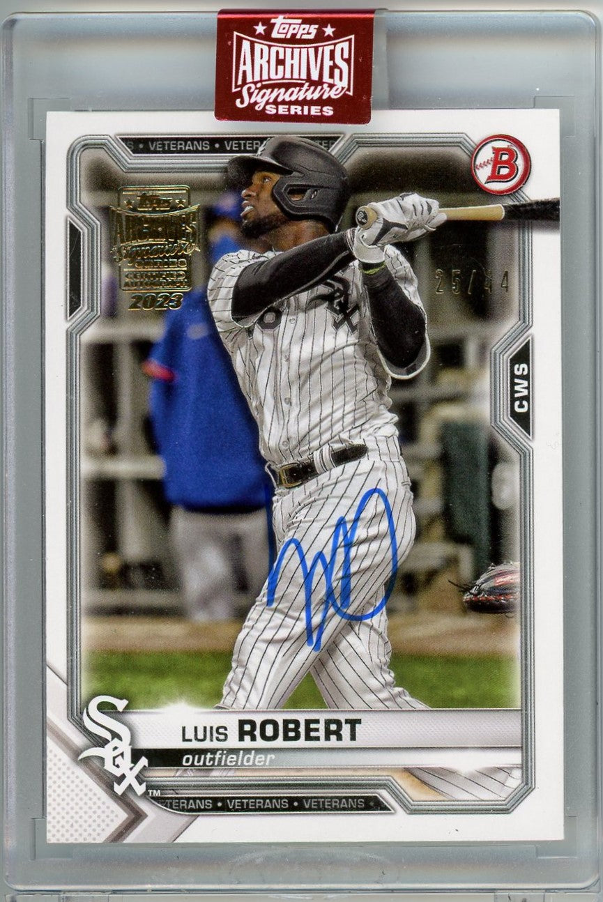 Luis Robert 2023 Topps Archives Signature Series Auto 25/44