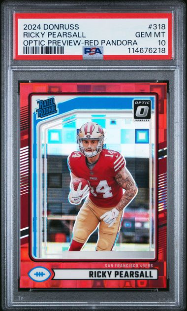 Ricky Pearsall 2024 Donruss Optic Preview Red Pandora PSA 10