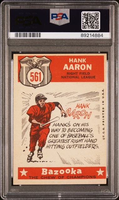 Hank Aaron 1959 Topps All Star #561 PSA 6