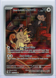 Team Rocket's Meowth Pokémon Destined Rivals Illustration Rare #203/182