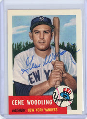 Gene Woodling 1991 Topps Archives '53 autograph w/ COA