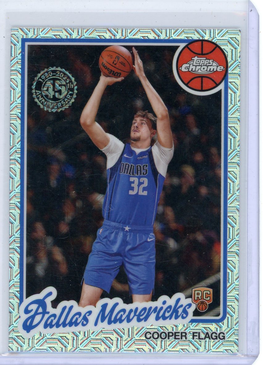 Cooper Flagg Topps Chrome Silver Pack Mojo Refractor RC