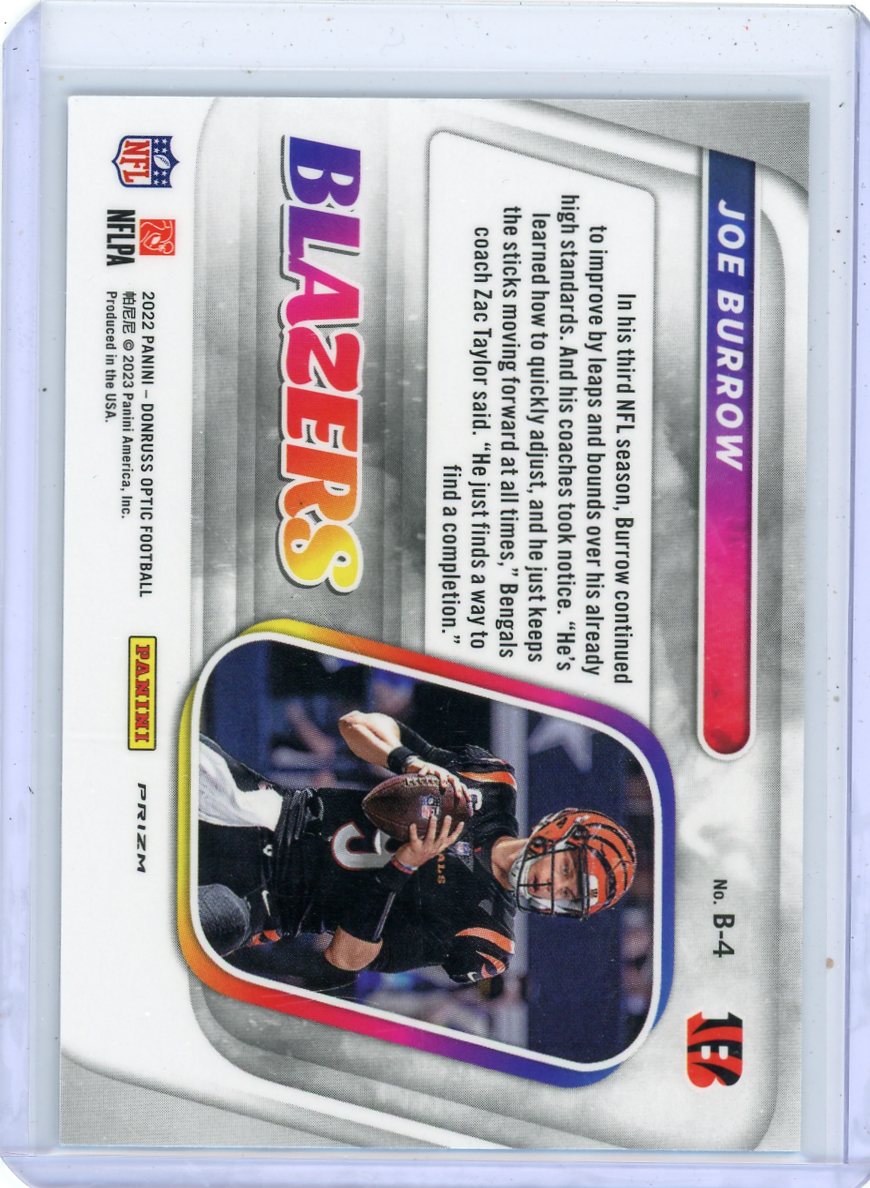 Joe Burrow 2022 Panini Donruss Optic Blazers SSP