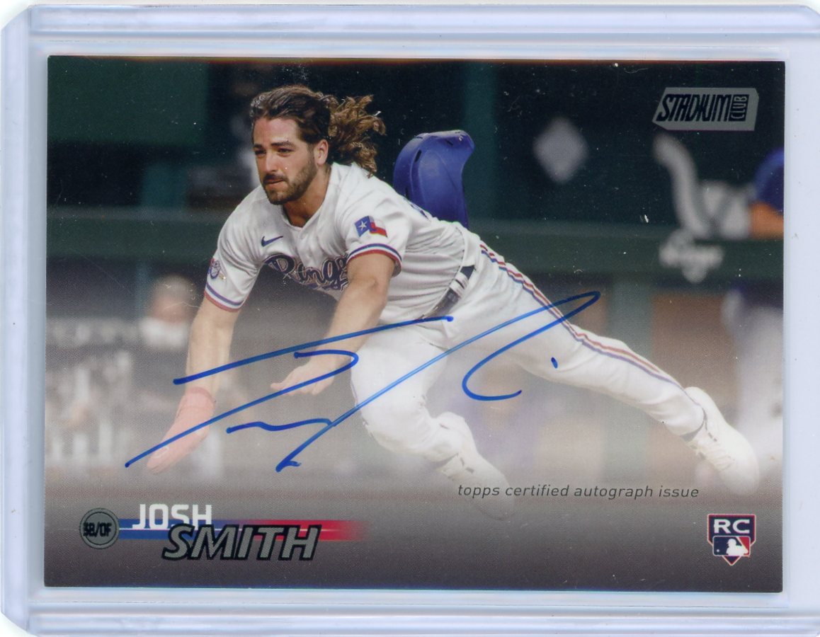 Josh Smith 2023 Topps Stadium Club autograph rookie card black foil #'d 21/25