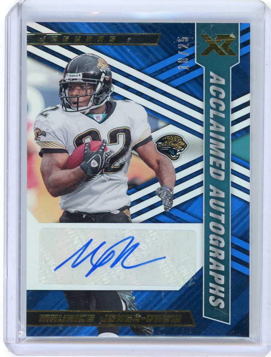 Maurice Jones-Drew 2022 Panini XR Acclaimed Autographs blue #'d 18/25