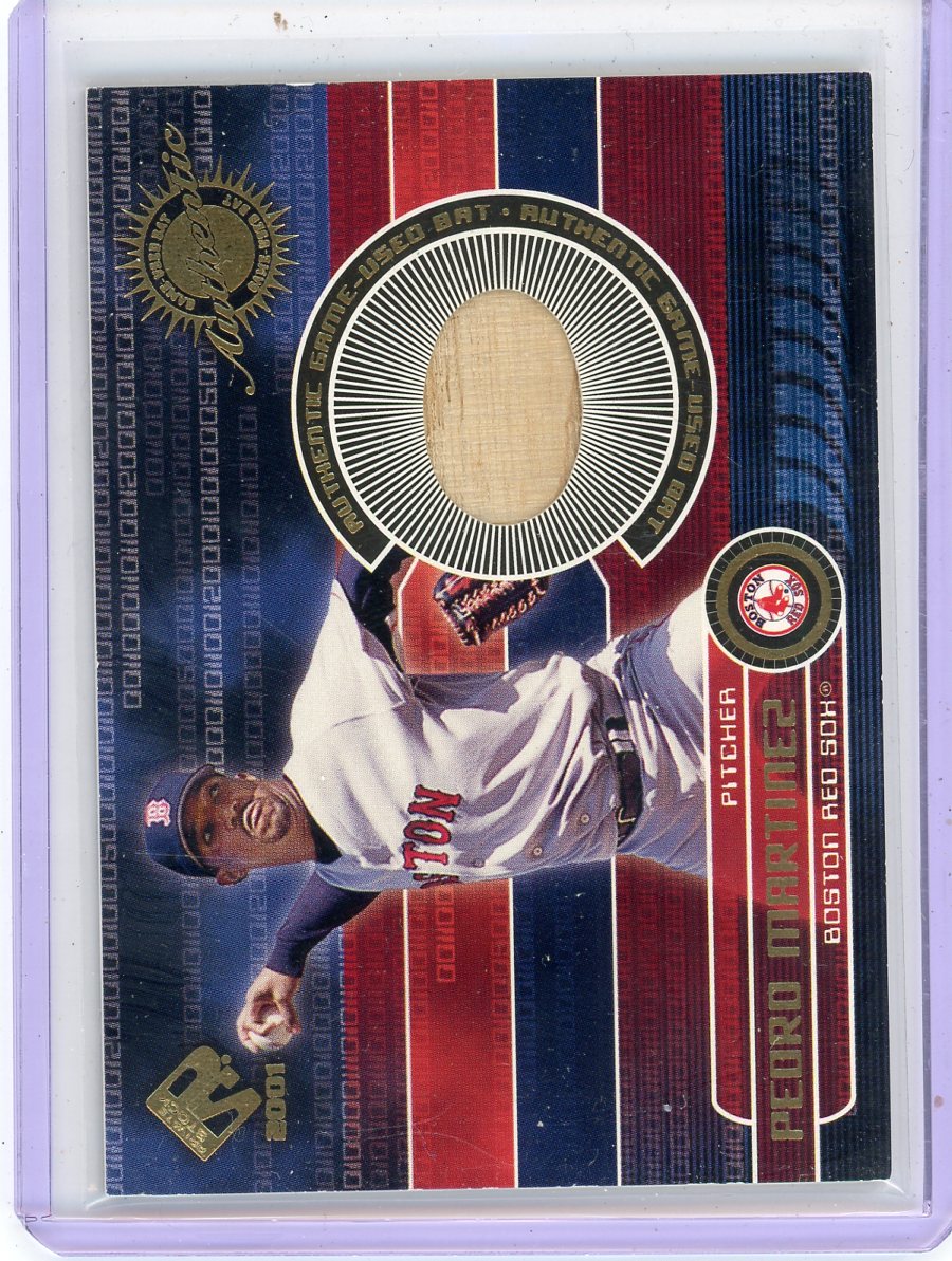 Pedro Martinez 2001 Private Stock Authentic Game Used Bat Relic