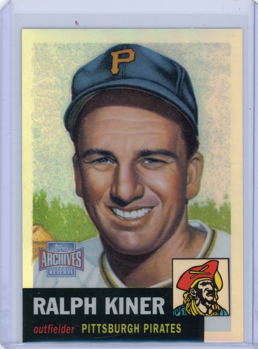 Ralph Kiner 1996 Topps Chrome 1956 Topps reprint refractor #191