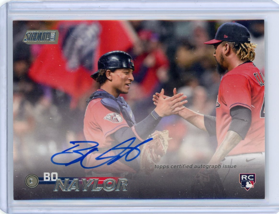Bo Naylor 2023 Topps Stadium Club autograph rookie card