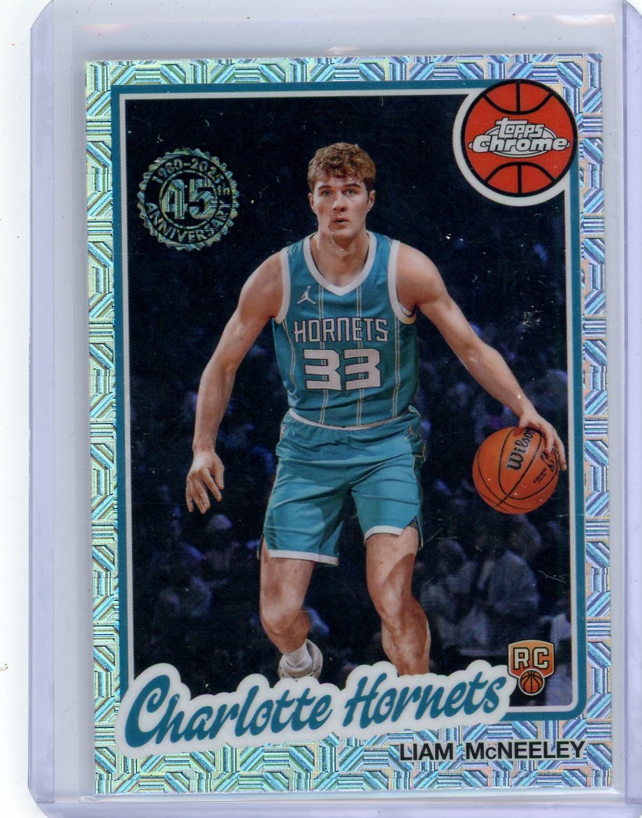 Liam McNeeley 2025-26 Topps Chrome Silver Pack RC