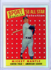 Mickey Mantle 1996 Topps Chrome 1959 Topps Sport Magazine refractor #487