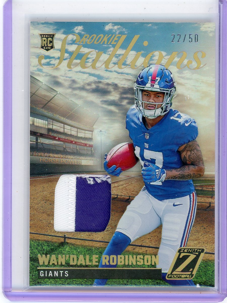 Wan'Dale Robinson 2022 Panini Zenith Rookie Stallions Patch #'d 22/50