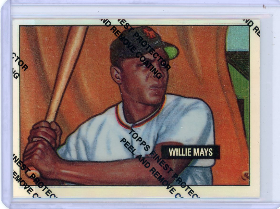 Willie Mays 1996 Topps Chrome 1951 Bowman refractor #305