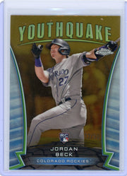 Jordan Beck 2024 Topps Chrome Update Youthquake golf ref. rookie card #'d 12/50