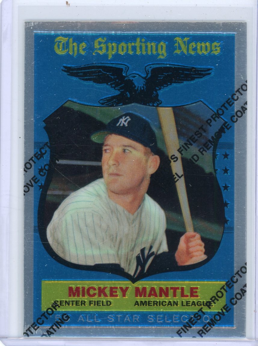 Mickey Mantle 1997 Topps Chrome reprint #504