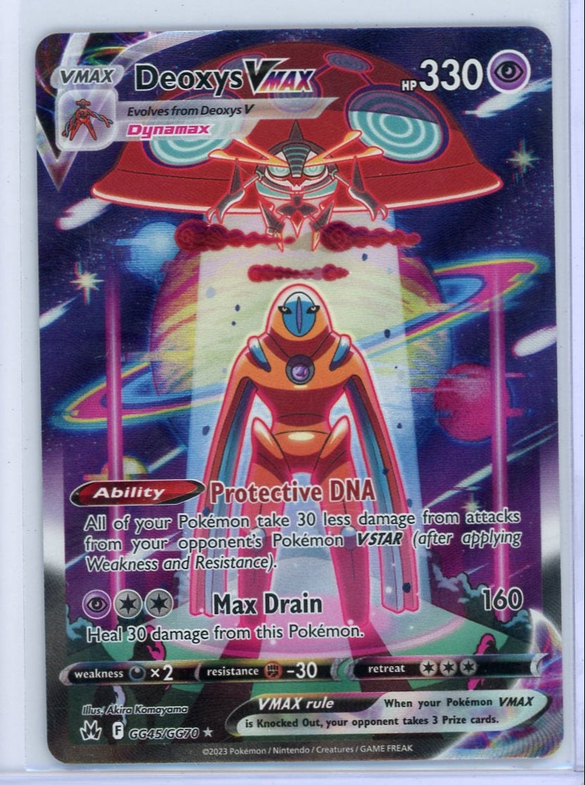 Deoxys Vmax Pokémon Crown Zenith Galarian Gallery #GG45/GG70