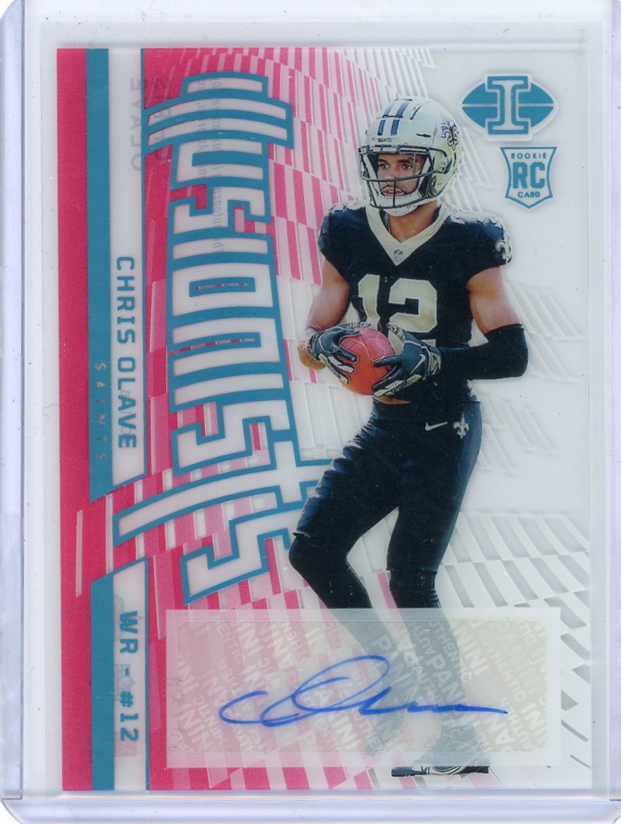 Chris Olave 2022 Panini Illusions Pink Illusionists Auto #'d 49/50