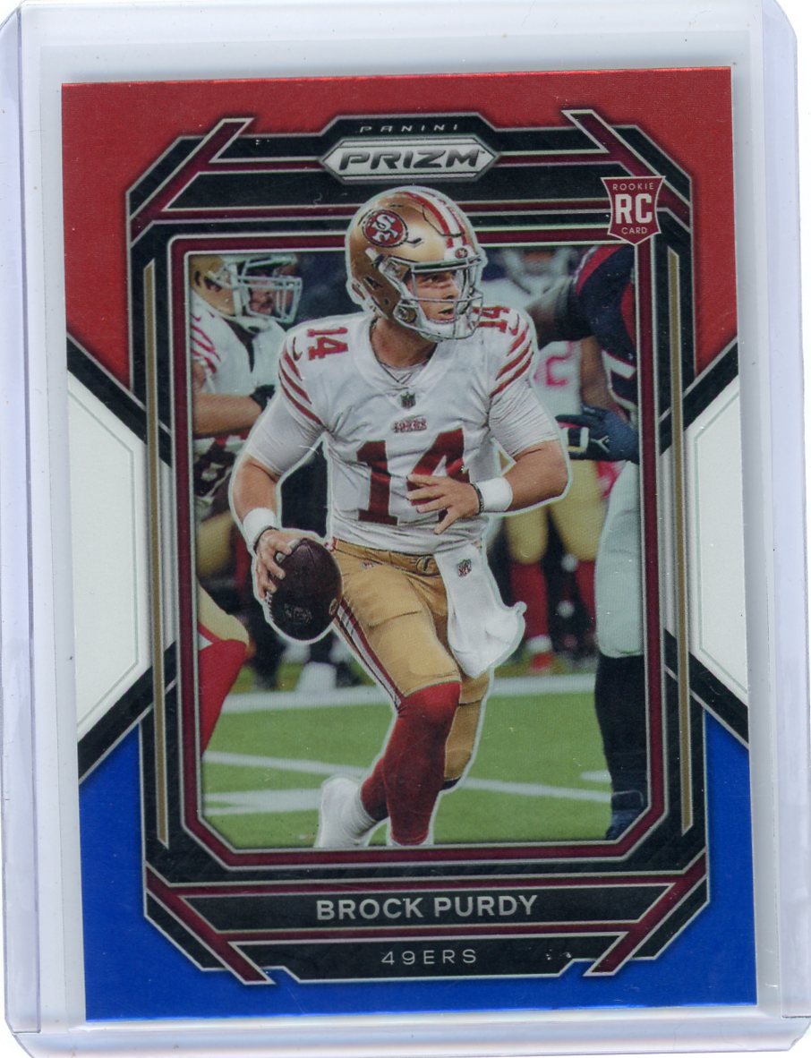 Brock Purdy 2022 Panini Red White & Blue Prizm RC