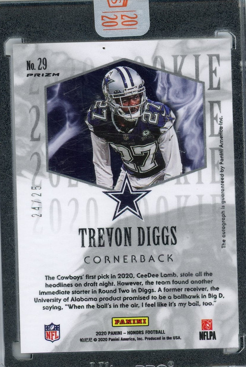 Trevon DIggs 2020 Panini Rookie Honors Auto #'d 24/25