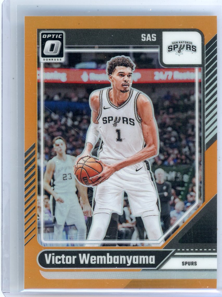 Victor Wembanyama 2024-25 Panini Donruss Optic Orange Prizm #'d 101/175