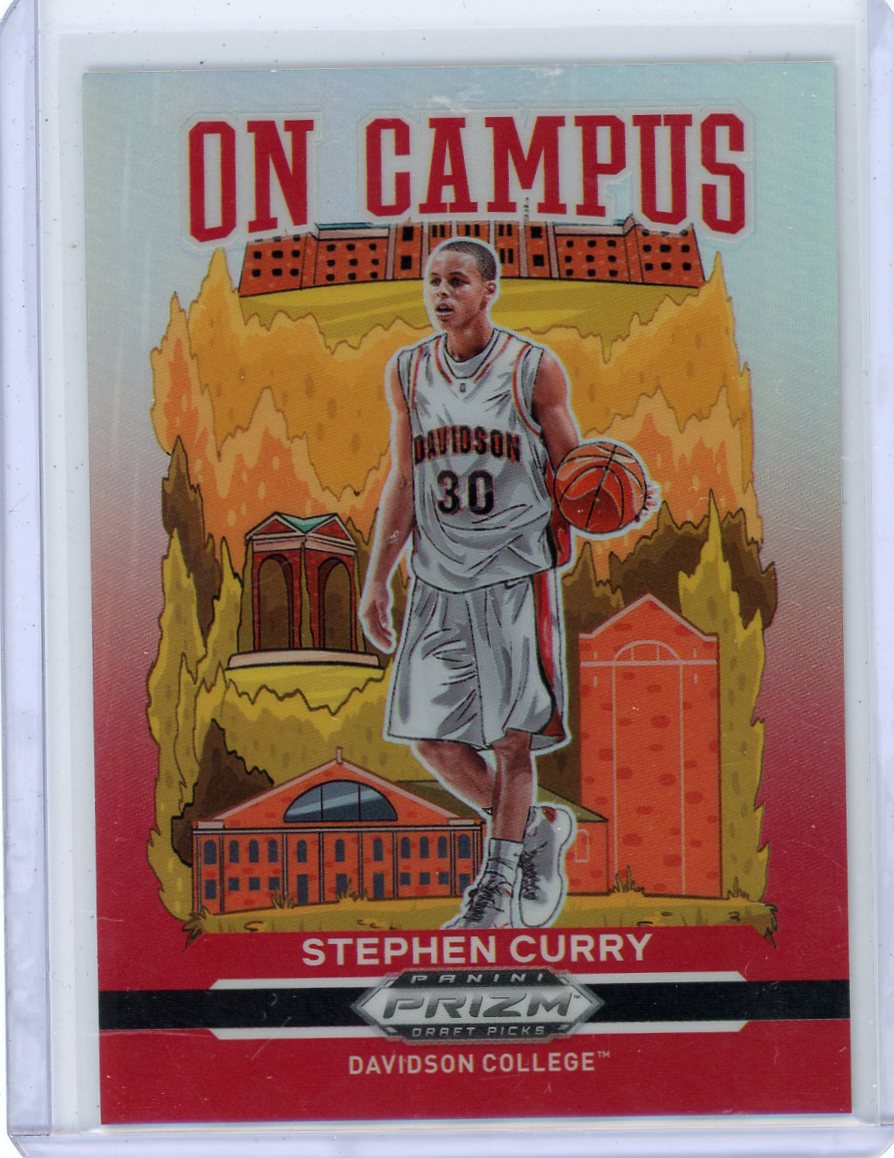 Stephen Curry 2021 Panini Prizm Draft Picks On Campus SSP