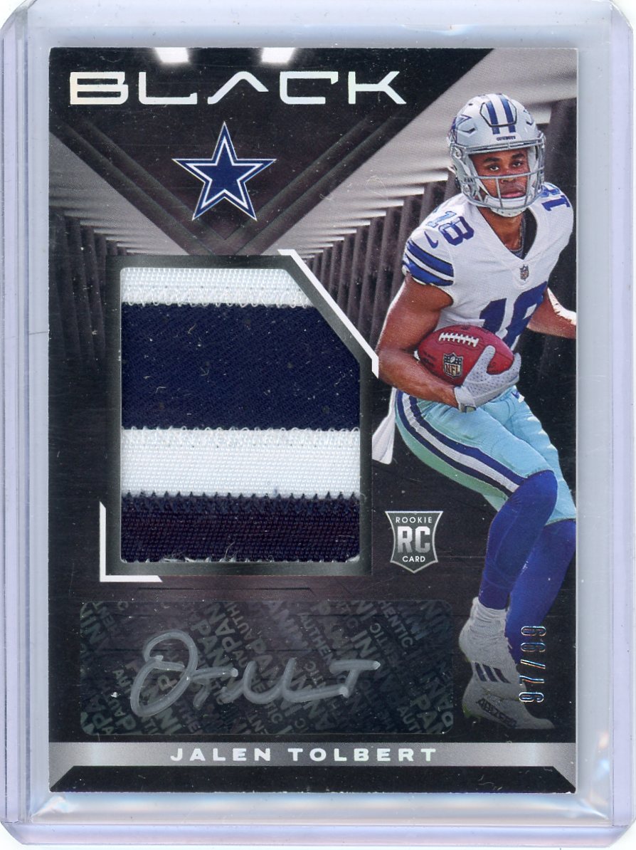Jalen Tolbert 2022 Panini Black RPA #'d 97/99