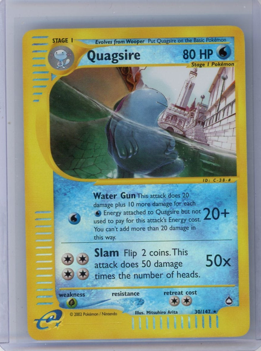 Quagsire Pokémon Aquapolis Reverse Holofoil #30/147