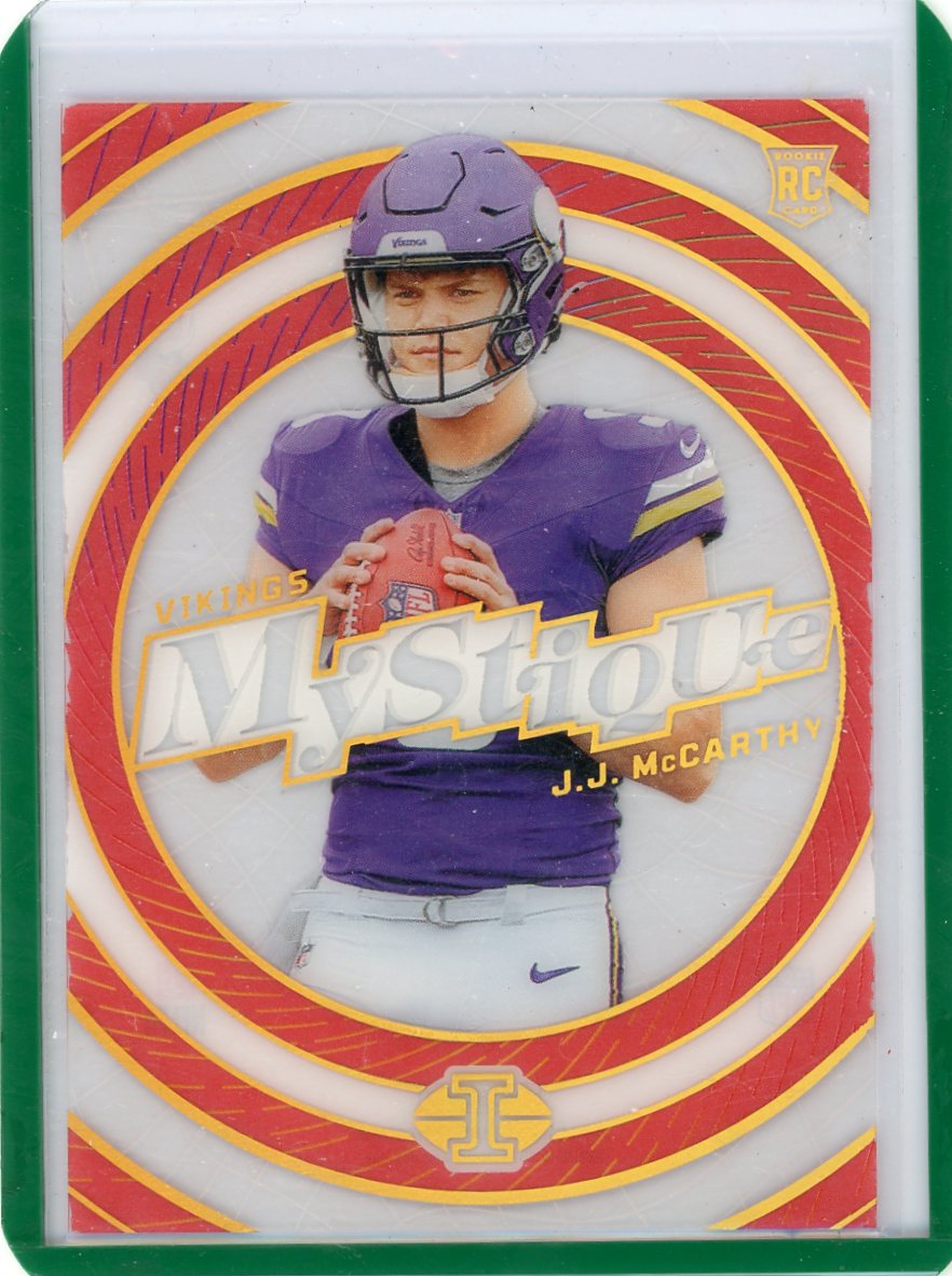 J.J. McCarthy 2024 Panini Illusions Mystique Red #'d 156/199 rookie card